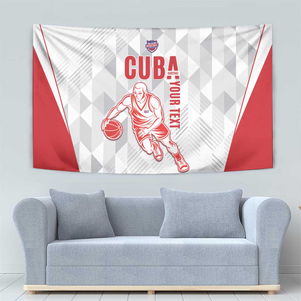 Custom Cuba Basketball Tapestry Sporty Style