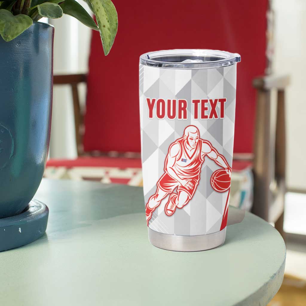 Custom Cuba Basketball Tumbler Cup Sporty Style