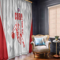 Custom Cuba Basketball Window Curtain Sporty Style