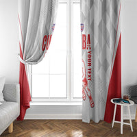 Custom Cuba Basketball Window Curtain Sporty Style