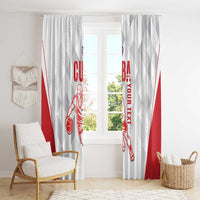 Custom Cuba Basketball Window Curtain Sporty Style