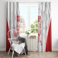 Custom Cuba Basketball Window Curtain Sporty Style
