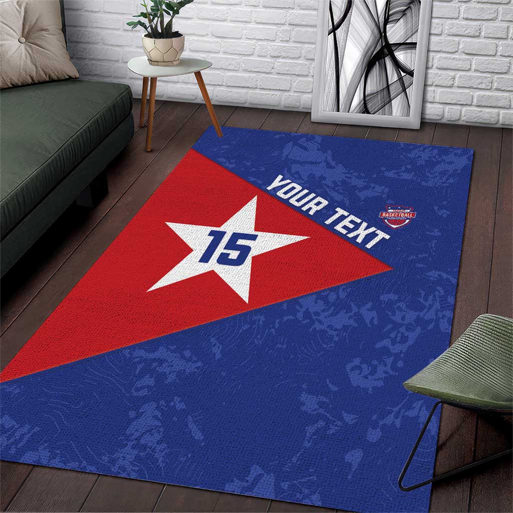 Custom Cuba Basketball Area Rug Flag Style