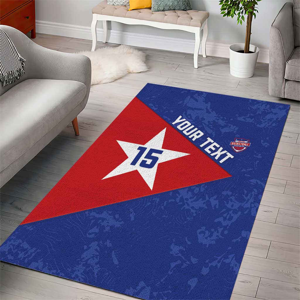 Custom Cuba Basketball Area Rug Flag Style