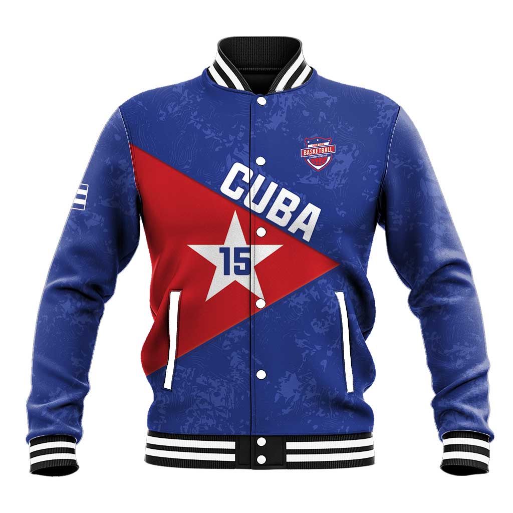 Custom Cuba Basketball Baseball Jacket Flag Style