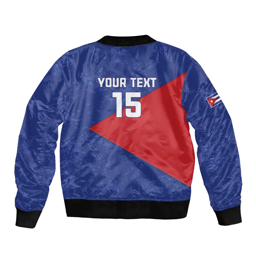 Custom Cuba Basketball Bomber Jacket Flag Style