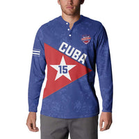 Custom Cuba Basketball Button Sweatshirt Flag Style