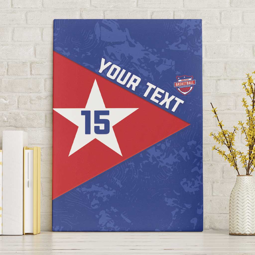 Custom Cuba Basketball Canvas Wall Art Flag Style