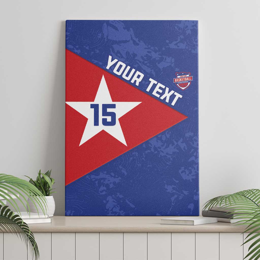 Custom Cuba Basketball Canvas Wall Art Flag Style