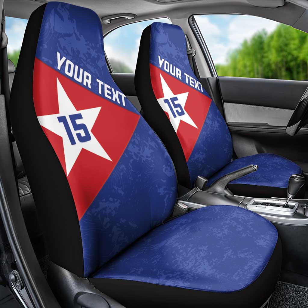 Custom Cuba Basketball Car Seat Cover Flag Style