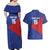 Custom Cuba Basketball Couples Matching Off Shoulder Maxi Dress and Hawaiian Shirt Flag Style