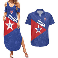Custom Cuba Basketball Couples Matching Summer Maxi Dress and Hawaiian Shirt Flag Style