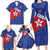Custom Cuba Basketball Family Matching Long Sleeve Bodycon Dress and Hawaiian Shirt Flag Style