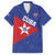 Custom Cuba Basketball Family Matching Long Sleeve Bodycon Dress and Hawaiian Shirt Flag Style