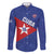 Custom Cuba Basketball Family Matching Long Sleeve Bodycon Dress and Hawaiian Shirt Flag Style