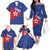 Custom Cuba Basketball Family Matching Off The Shoulder Long Sleeve Dress and Hawaiian Shirt Flag Style