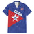 Custom Cuba Basketball Family Matching Off The Shoulder Long Sleeve Dress and Hawaiian Shirt Flag Style