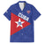 Custom Cuba Basketball Family Matching Short Sleeve Bodycon Dress and Hawaiian Shirt Flag Style
