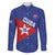 Custom Cuba Basketball Family Matching Short Sleeve Bodycon Dress and Hawaiian Shirt Flag Style