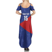Custom Cuba Basketball Family Matching Summer Maxi Dress and Hawaiian Shirt Flag Style