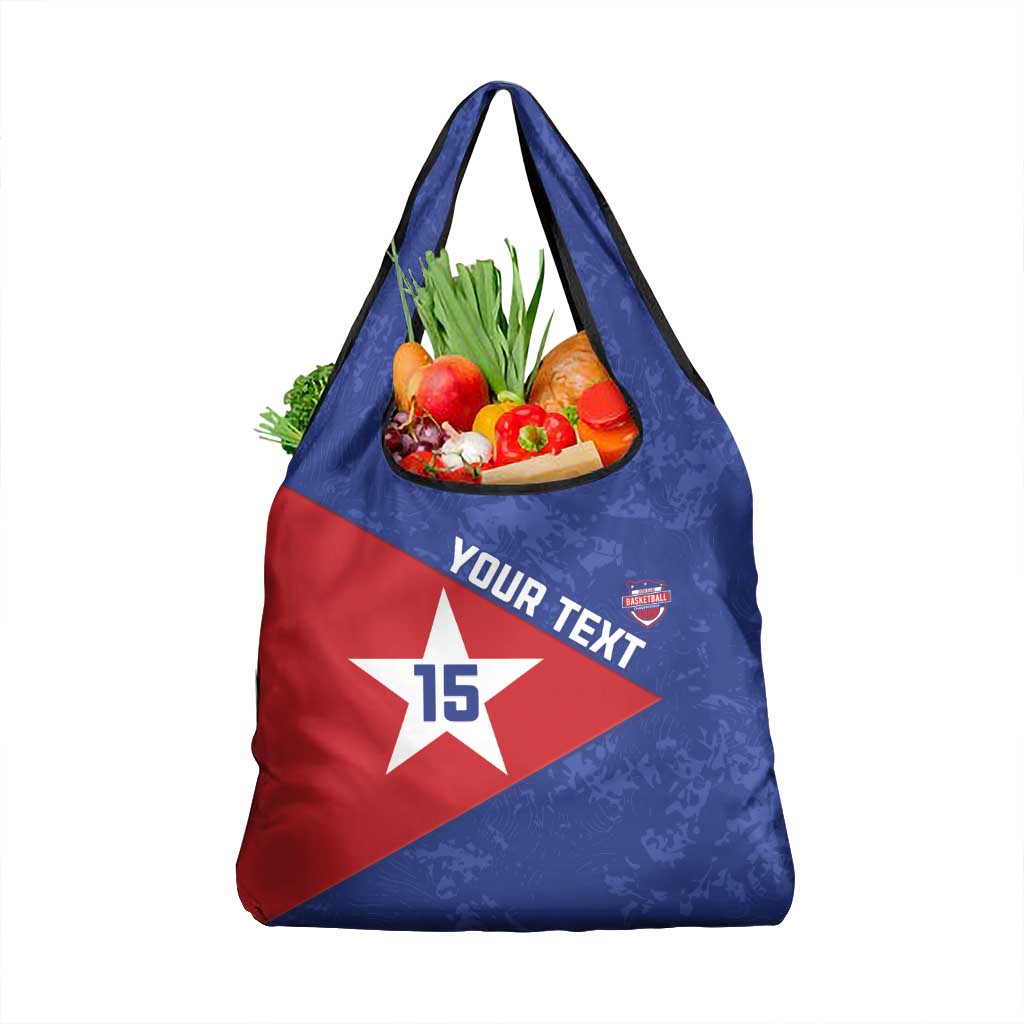 Custom Cuba Basketball Grocery Bag Flag Style