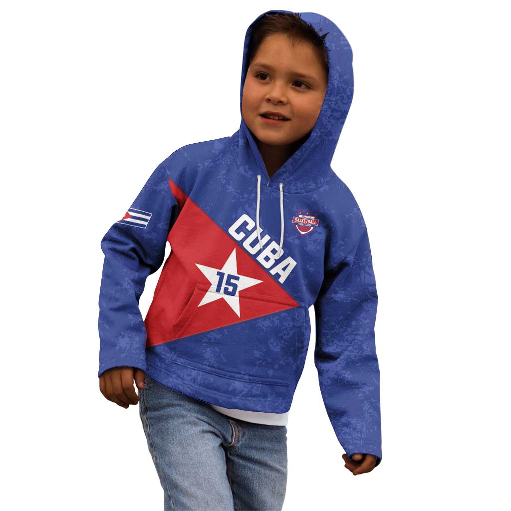 Custom Cuba Basketball Kid Hoodie Flag Style