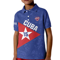 Custom Cuba Basketball Kid Polo Shirt Flag Style