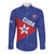 Custom Cuba Basketball Long Sleeve Button Shirt Flag Style