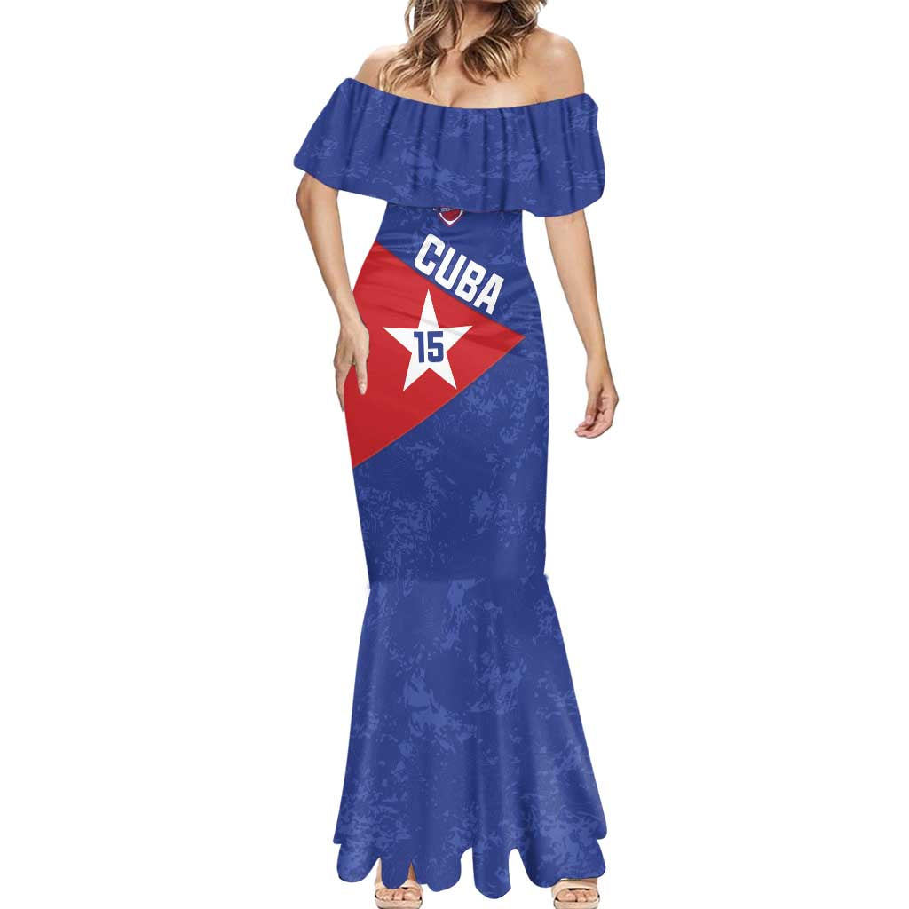 Custom Cuba Basketball Mermaid Dress Flag Style