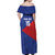 Custom Cuba Basketball Off Shoulder Maxi Dress Flag Style