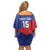 Custom Cuba Basketball Off Shoulder Short Dress Flag Style