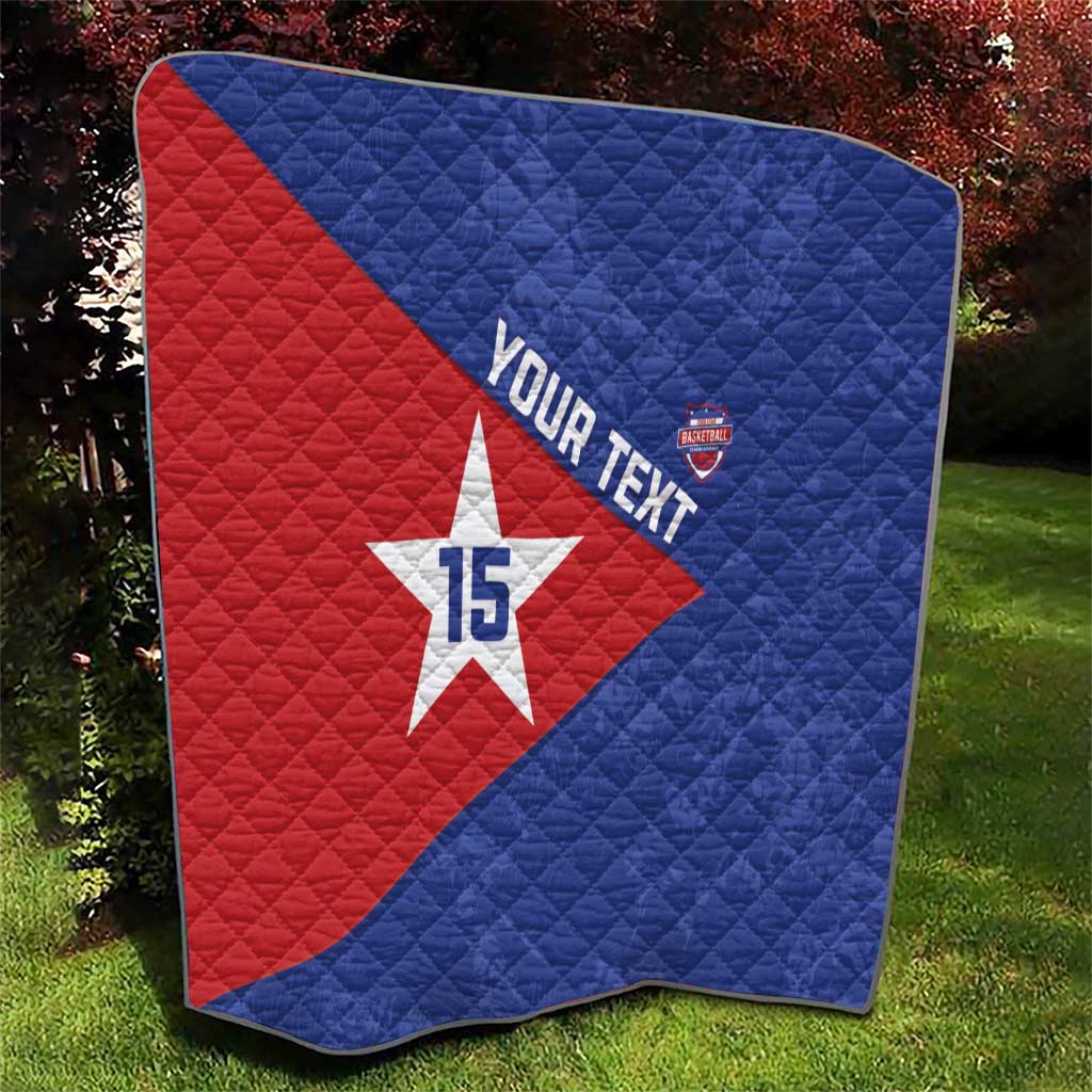 Custom Cuba Basketball Quilt Flag Style