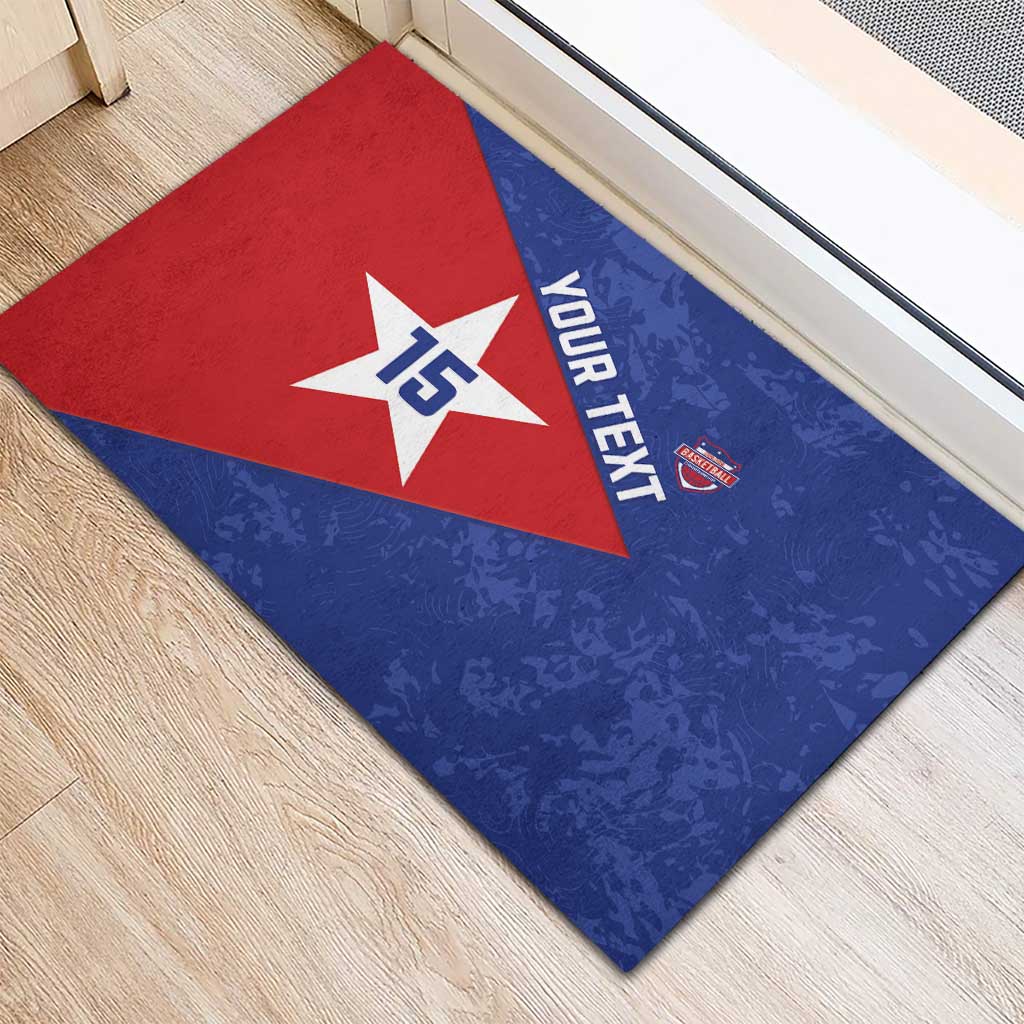 Custom Cuba Basketball Rubber Doormat Flag Style