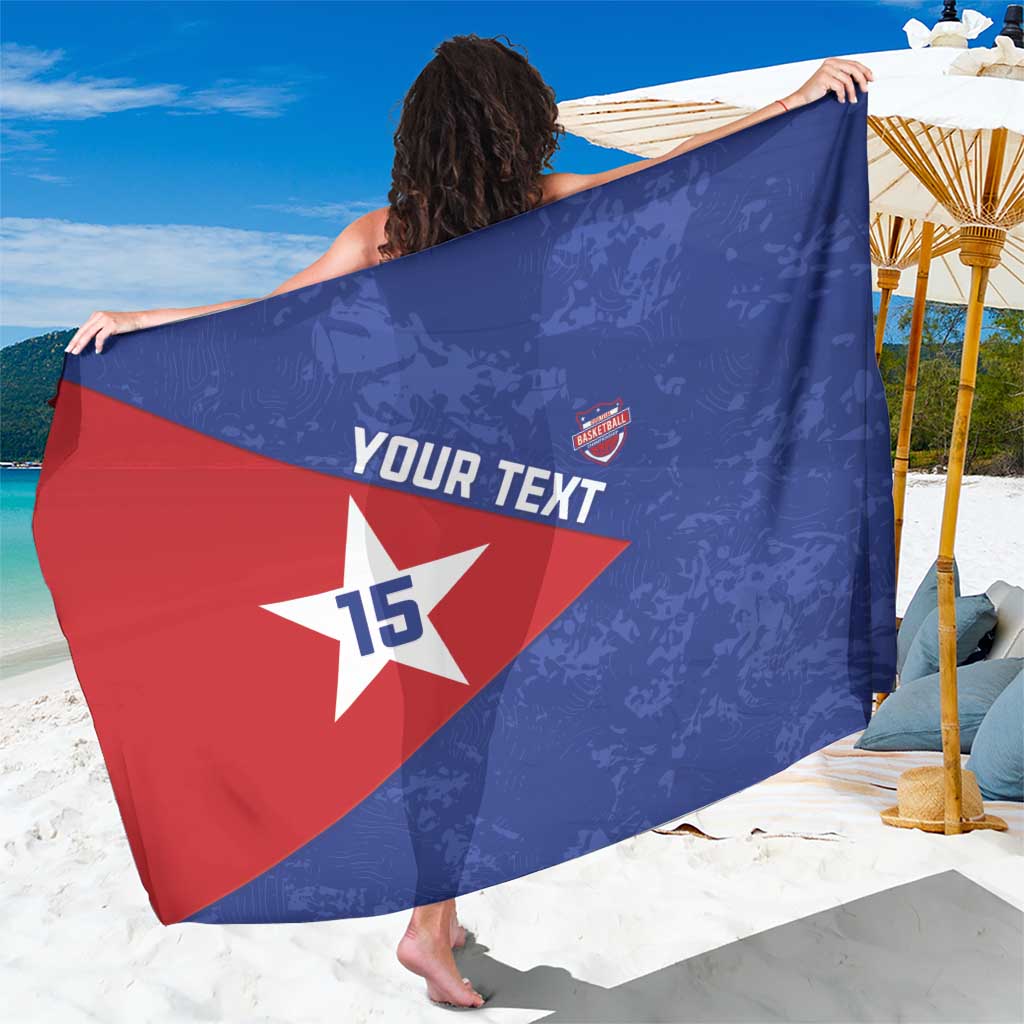 Custom Cuba Basketball Sarong Flag Style