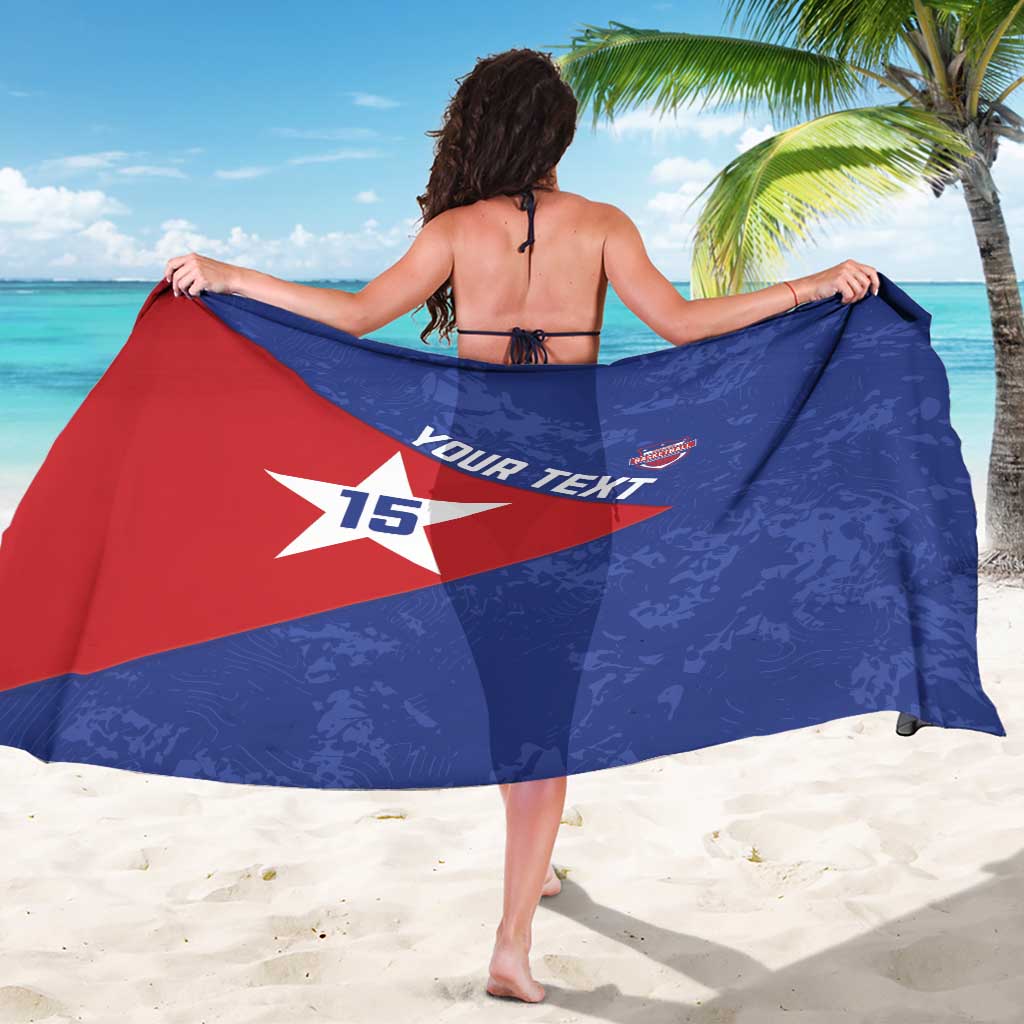 Custom Cuba Basketball Sarong Flag Style