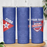 Custom Cuba Basketball Skinny Tumbler Flag Style