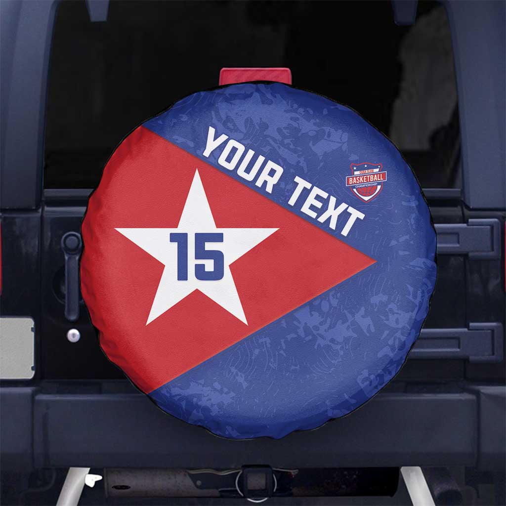 Custom Cuba Basketball Spare Tire Cover Flag Style