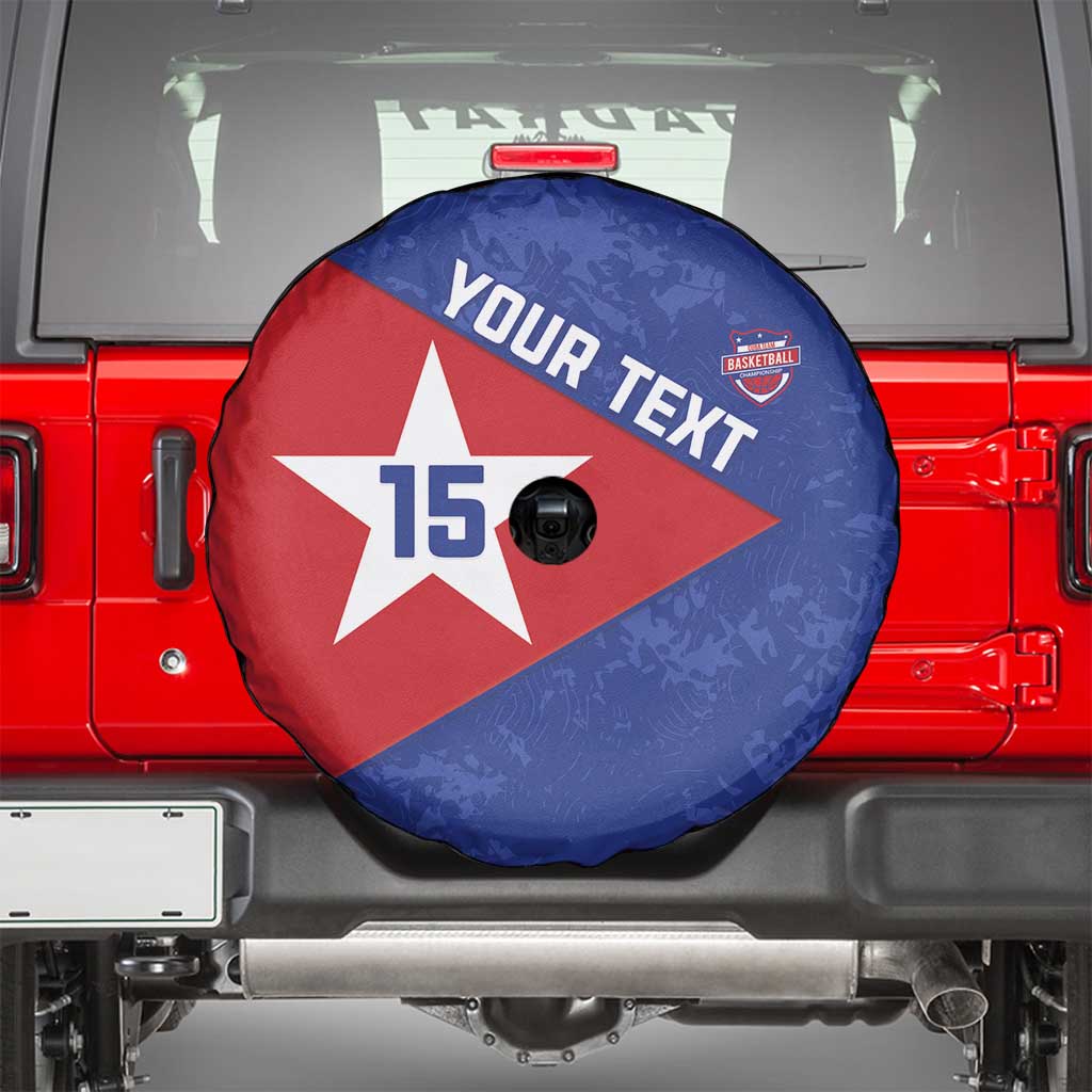 Custom Cuba Basketball Spare Tire Cover Flag Style