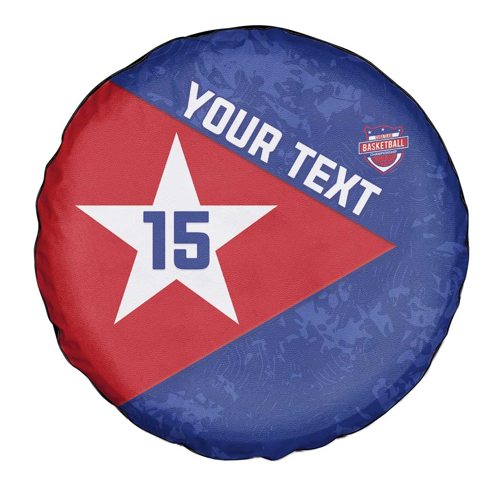 Custom Cuba Basketball Spare Tire Cover Flag Style