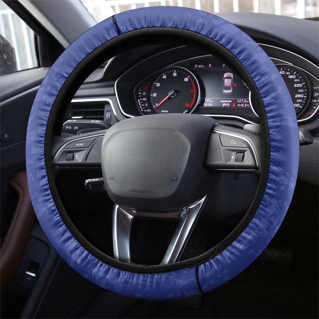 Cuba Basketball Steering Wheel Cover Flag Style