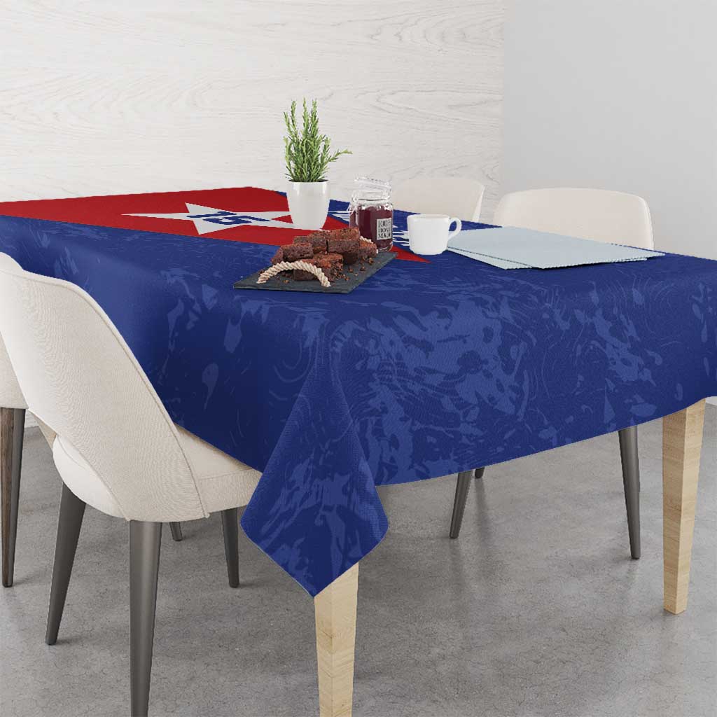 Custom Cuba Basketball Tablecloth Flag Style
