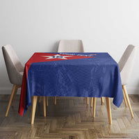 Custom Cuba Basketball Tablecloth Flag Style