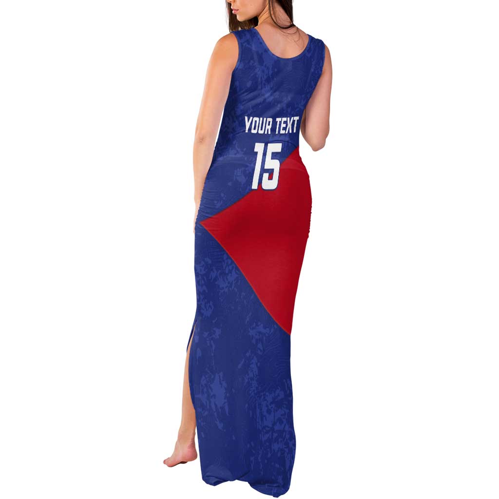 Custom Cuba Basketball Tank Maxi Dress Flag Style