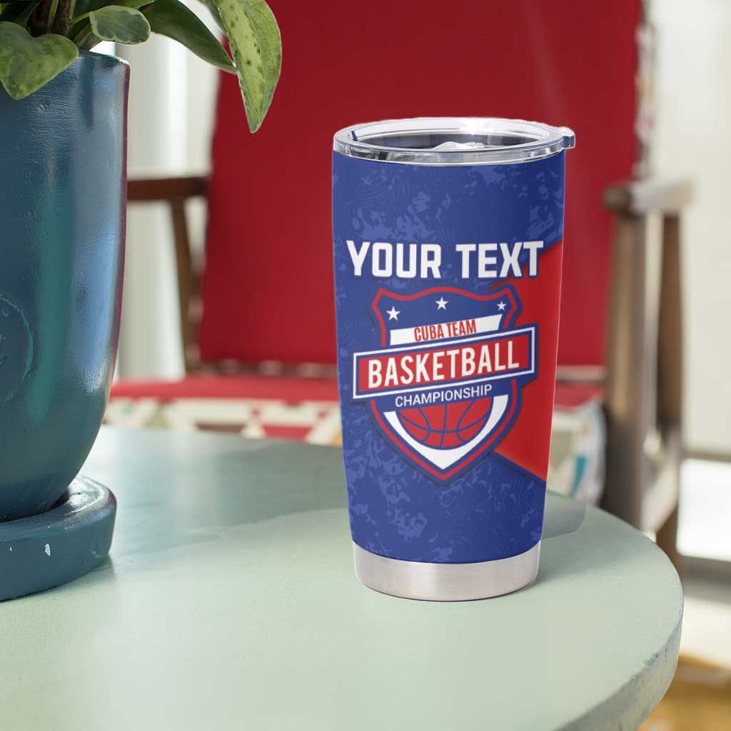 Custom Cuba Basketball Tumbler Cup Flag Style