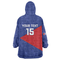 Custom Cuba Basketball Wearable Blanket Hoodie Flag Style