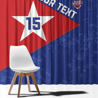 Custom Cuba Basketball Window Curtain Flag Style