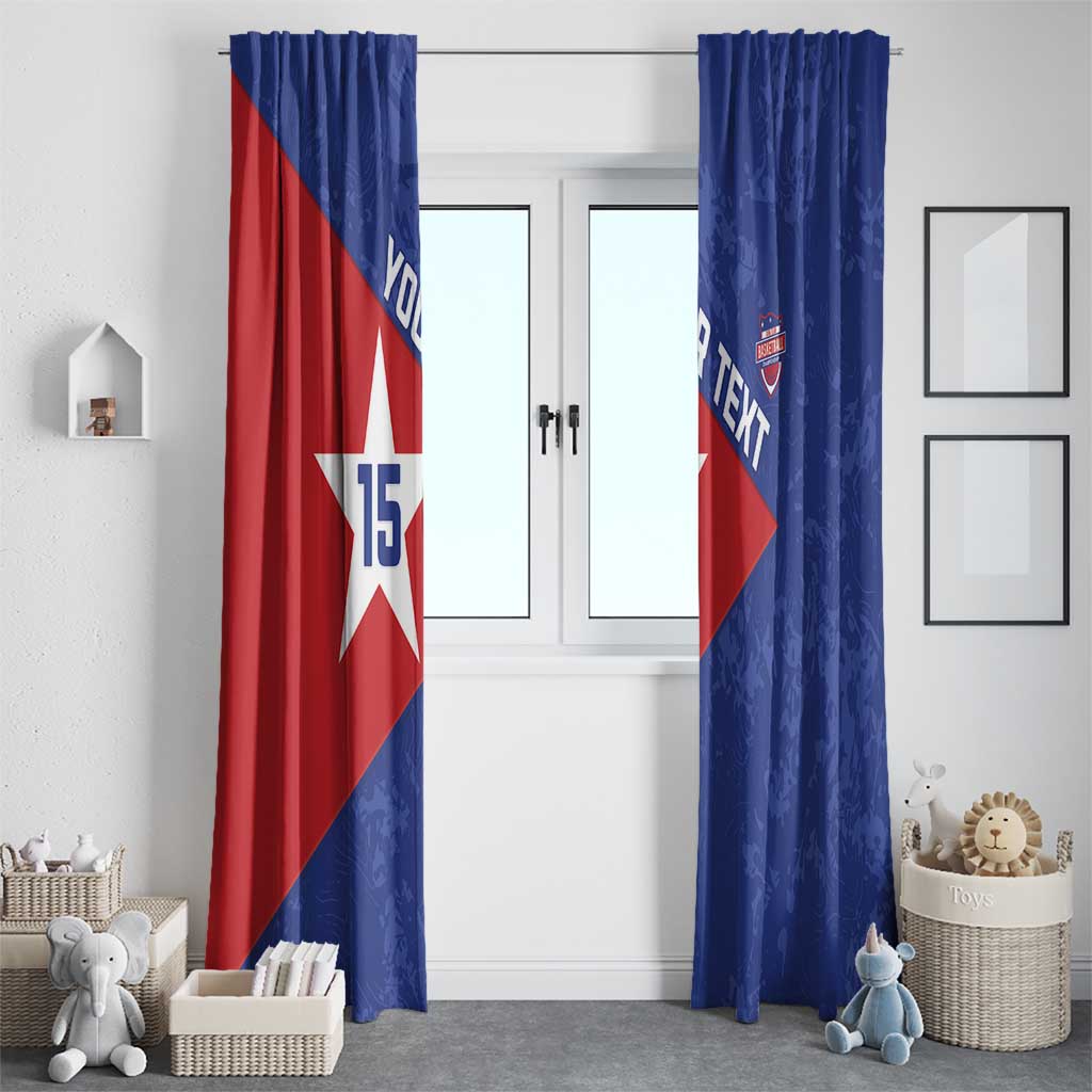 Custom Cuba Basketball Window Curtain Flag Style
