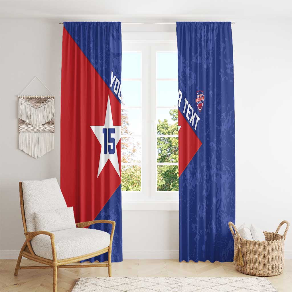 Custom Cuba Basketball Window Curtain Flag Style