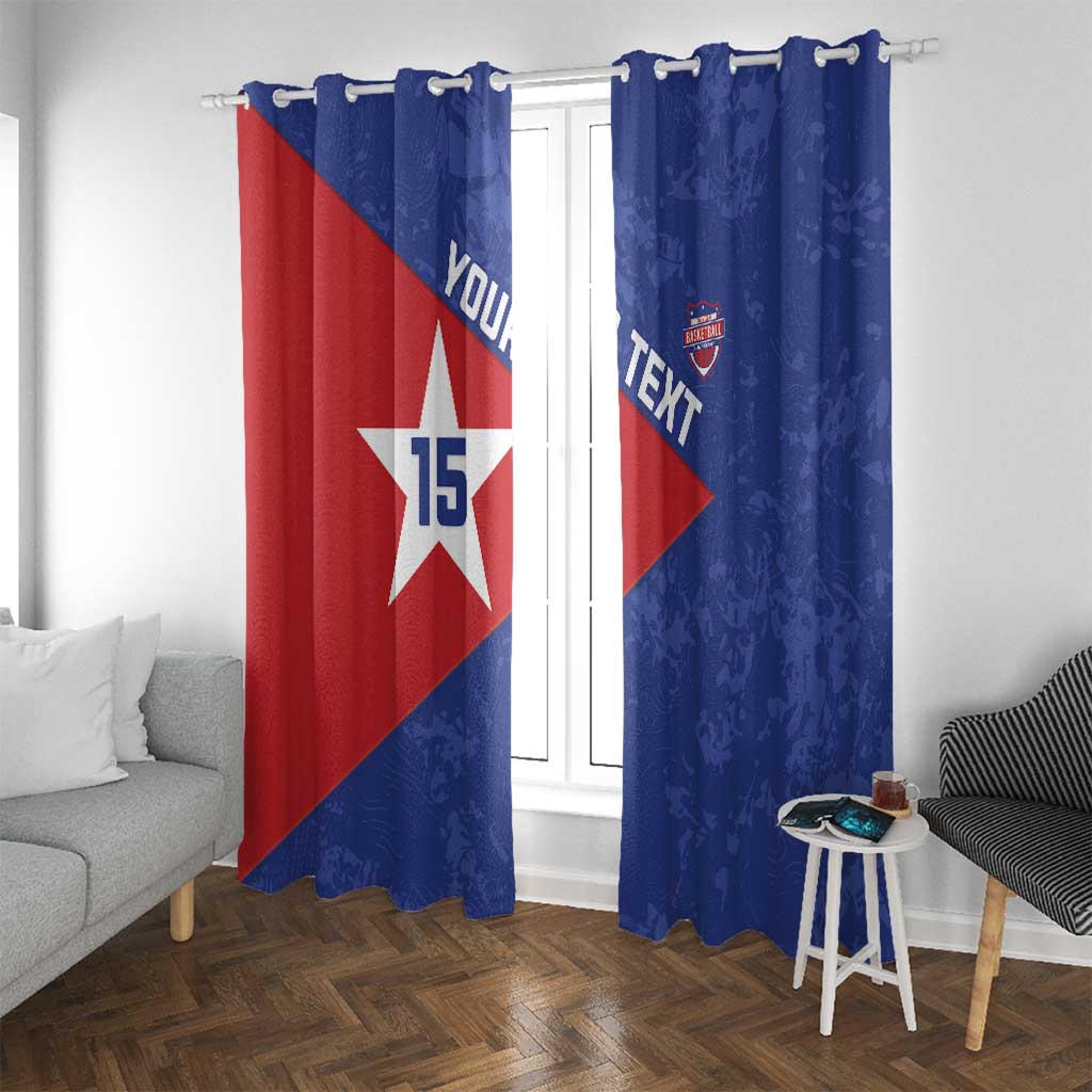 Custom Cuba Basketball Window Curtain Flag Style