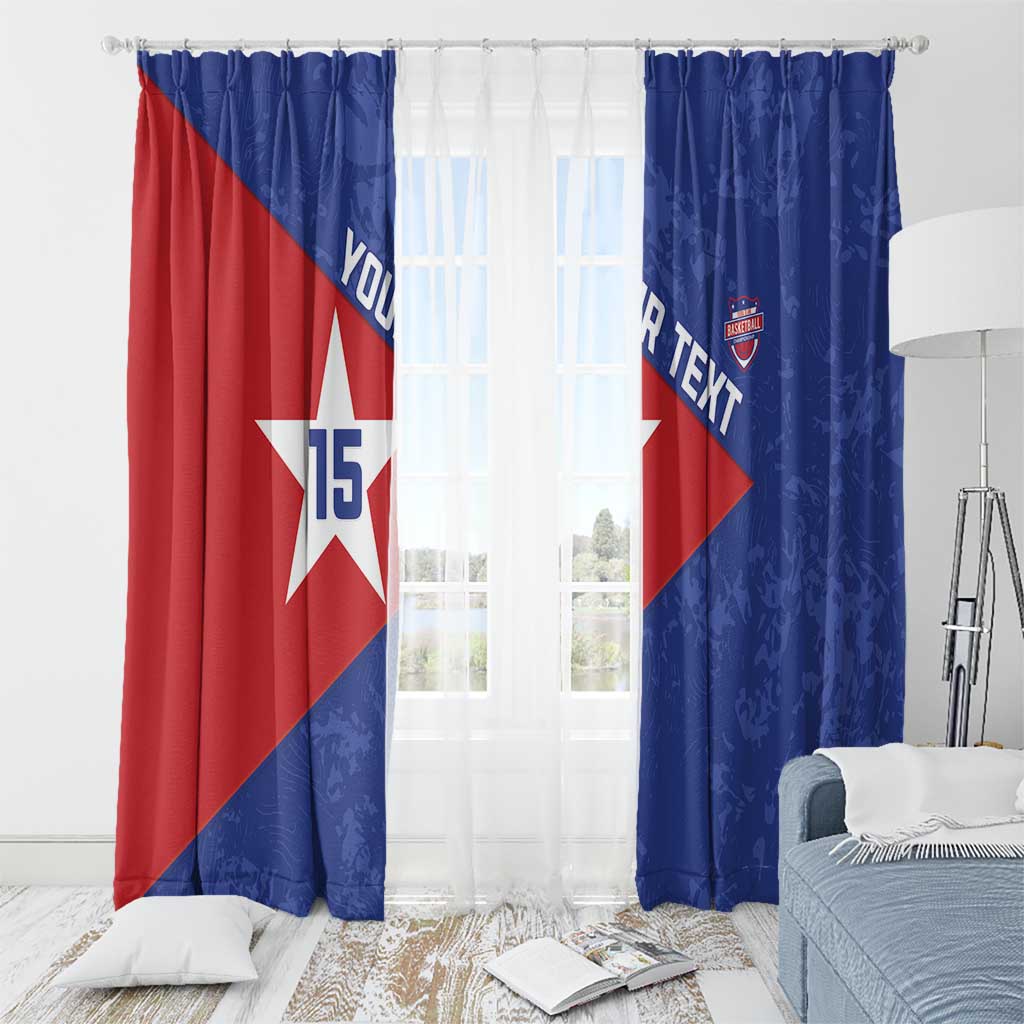 Custom Cuba Basketball Window Curtain Flag Style